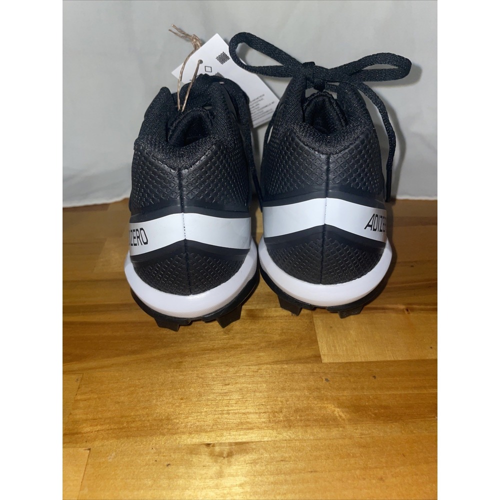 adidas Adizero Impact.2 Youth Football Cleats - Black & White - IE3996 Size 4.5 - Picture 4 of 8